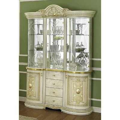 Leonardo Day 3-üvegajtós tálalószekrény