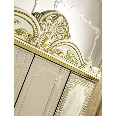 Leonardo 4-doors cabinet, with 2 mirrored doors