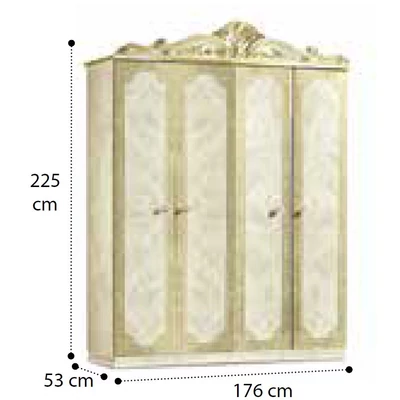 Leonardo 4-doors cabinet