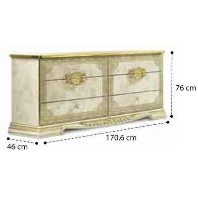 Leonardo Double chest of drawers