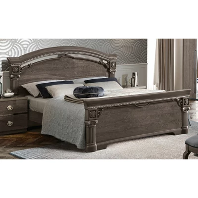 Nabucco Double bedstead, with high footboard - silver birch