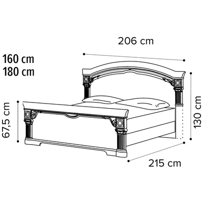 Nabucco Double bedstead, with high footboard - silver birch