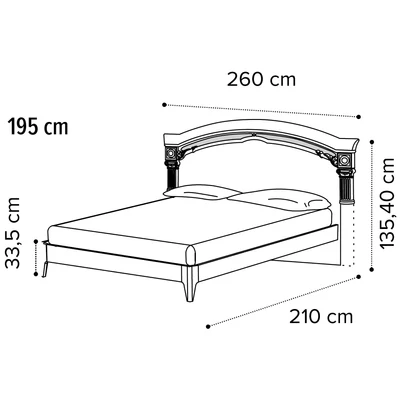 Nabucco Double bedstead, with short footboard - silver birch
