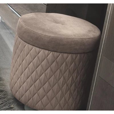 Ambra Rombi puff, sötétszürke színű műbőrrel