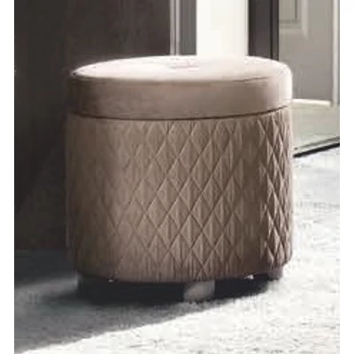 Ambra Rombi puff, sötétszürke színű műbőrrel