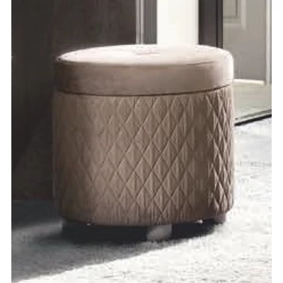 Maia TRAPUNTATO Pouf with dark grey fabric