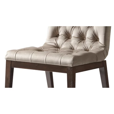 Volare Day CAPITONNE’ Chair with scarlet fabric - veined walnut