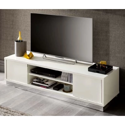 Platinum/Roma Day SLIM TV set (TV commode + 2x 1-door display cabinet) - white