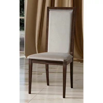 Elite Day LISCIA Chair with scarlet fabric - veined walnut