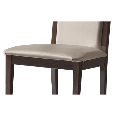Volare Day LISCIA Chair with scarlet fabric - veined walnut