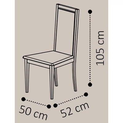 Volare Day LISCIA Chair with scarlet fabric - veined walnut