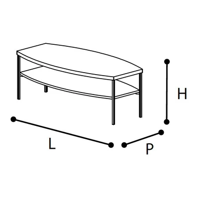 Dama Bianca Day Coffee table 118x58 cm