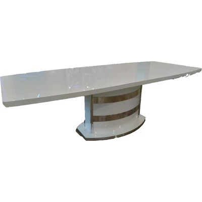 Platinum/Roma Day Dining table 200x103 cm (+45 cm extendable) - white