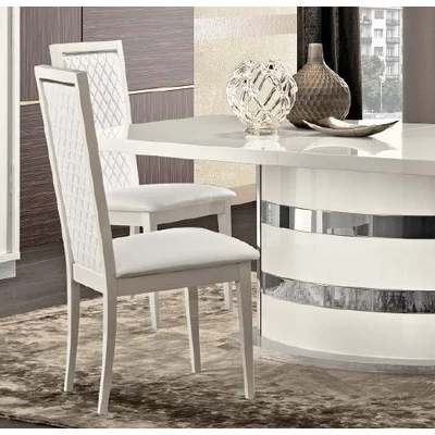 Platinum/Roma Day Dining table 200x103 cm (+45 cm extendable) - white