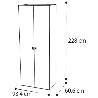 Onda 2-doors cabinet - white