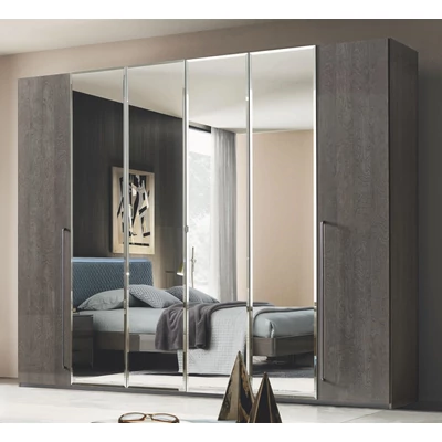 Platinum 6-doors cabinet - silver birch