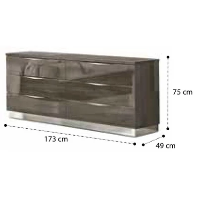 Platinum Double chest of drawers - silver birch