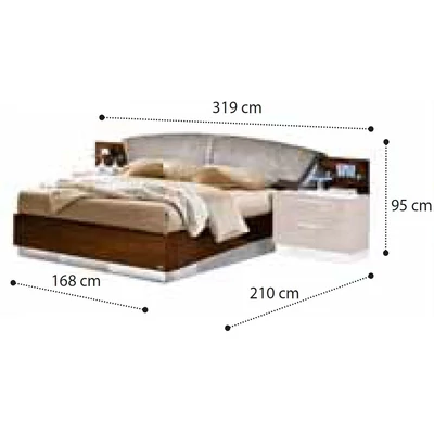 Onda Double bedstead - white