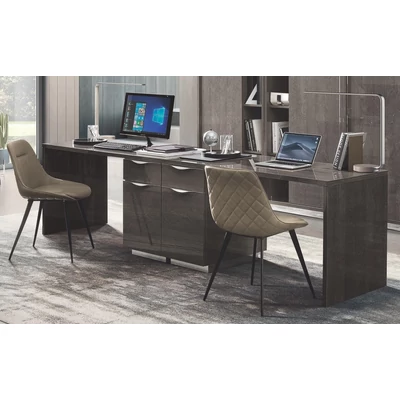 Platinum Desk (opening to the right or left) - silver birch