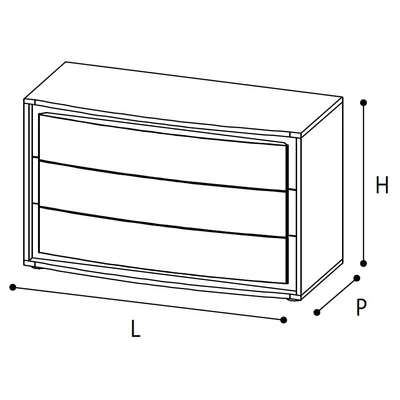 Dama Bianca Chest of drawers