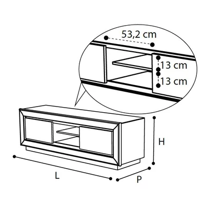 Dama Bianca Day TV commode