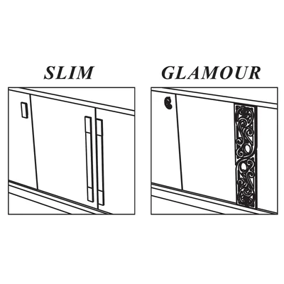 Platinum/Roma Day Slim 4-ajtós tálalószekrény - fehér