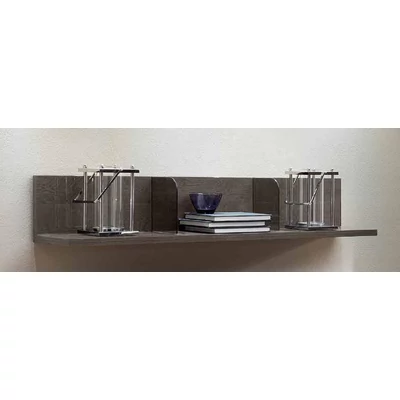 Platinum/Roma Day L-shaped shelf - silver birch