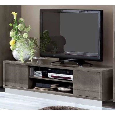 Platinum/Roma Day TV commode - silver birch