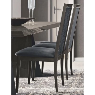 Elite Day ROMBI Chair VELLUTO MIRAGLIO 617 BLU - silver birch