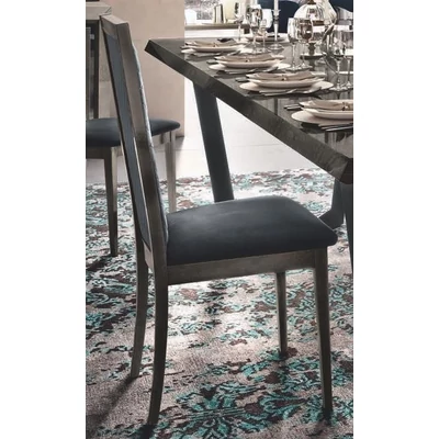 Elite Day ROMBI Chair VELLUTO MIRAGLIO 617 BLU - silver birch