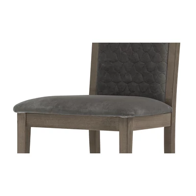 Elite Day ROMBI Chair VELLUTO MIRAGLIO 205 FUMO - silver birch