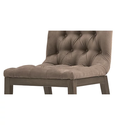 Platinum/Roma Day CAPITONNE’ Chair - silver birch