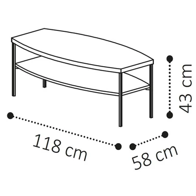 Elite Day Coffee table 118x58 cm - birch