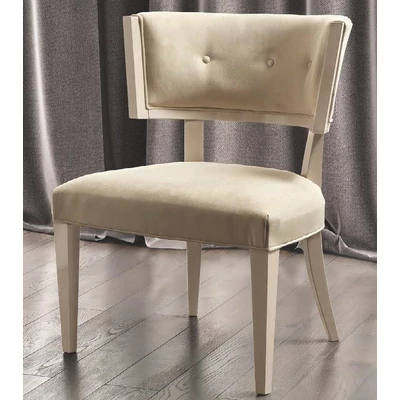 Ambra Day Kleo karosszék, bézs színű műbőrrel - nyírfa