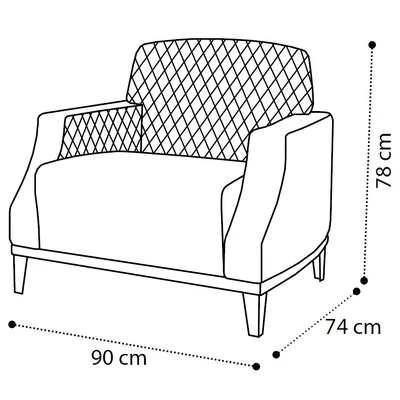 Ambra Day PULSAR Armchair with dark grey fabric
