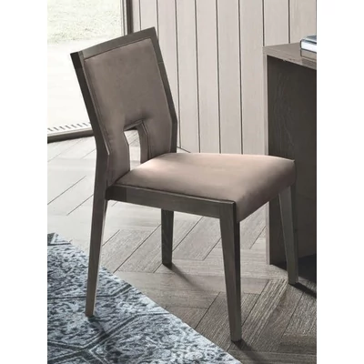 Elite Day AMBRA Chair with dark grey fabric - silver birch