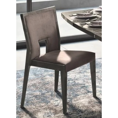 Elite Day AMBRA Chair with dark grey fabric - silver birch