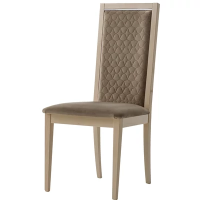 Ambra Day Rombi szék, sötétszürke színű műbőrrel - nyírfa