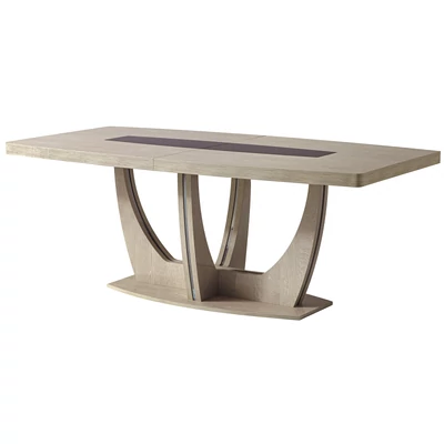 Ambra Day étkezőasztal 160x80 cm (+50 cm hosszabbítható) - nyírfa