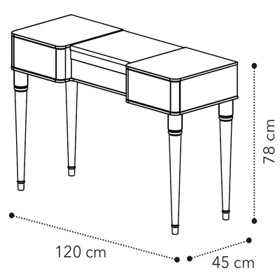 Maia Dressing table - silver birch