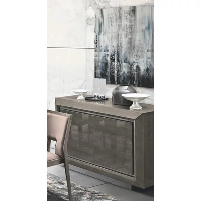 Elite Day 2-doors buffet chest of drawers - silver birch