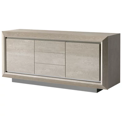 Nyírfa tálalószekrény, 2 ajtós, 3 fiókkal – CA Elite Day