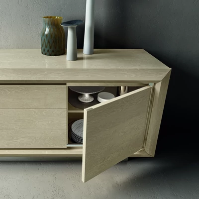 Elite Day 2-doors buffet chest of drawers with 3 drawers - birch