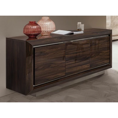 Elite Day 2-doors buffet chest of drawers with 3 drawers - veined walnut