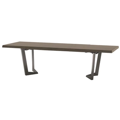 Elite Day NET Dining table 160x105 cm (+2x50 cm extendable) - silver birch