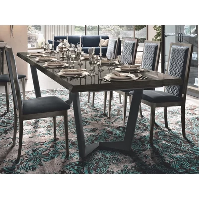 Elite Day Net étkezőasztal 160x105 cm (+2x50 cm hosszabbítható) - ezüst nyír