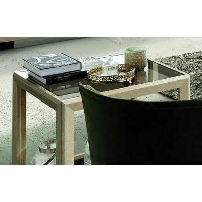 Nyírfa kisasztal alsó tárolórésszel – CA Elite Day