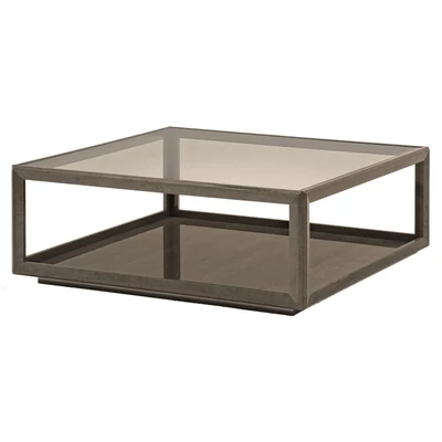 Ezüst nyír dohányzóasztal, négyzet alakú – CA Elite Day