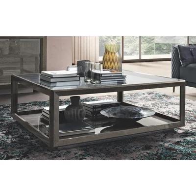 Ezüst nyír dohányzóasztal; négyzet alakú – CA Elite Day