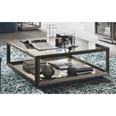 Ezüst nyír dohányzóasztal; négyzet alakú – CA Elite Day